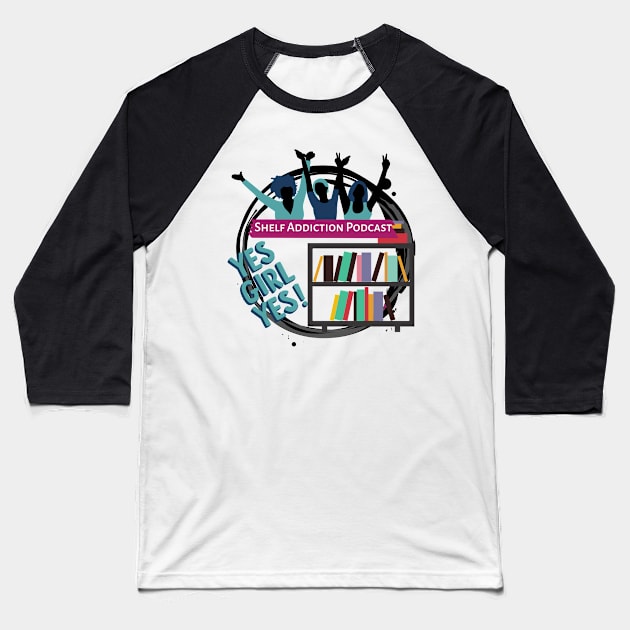 Book Divas Silhouette Baseball T-Shirt by Shelf Addiction